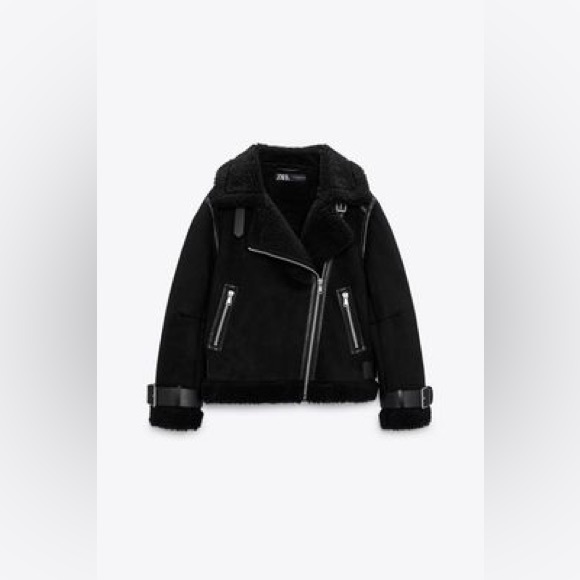 Zara DOUBLE-SIDED STRAP DETAIL JACKET - Picture 1 of 10